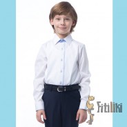 ПОСЛЕДНИЙ РАЗМЕР! Сорочка классическая с длинным рукавом для мальчика, Cleverly, Россия