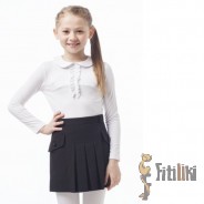 Трикотажная блузка для девочки школьная Cleverly, Россия